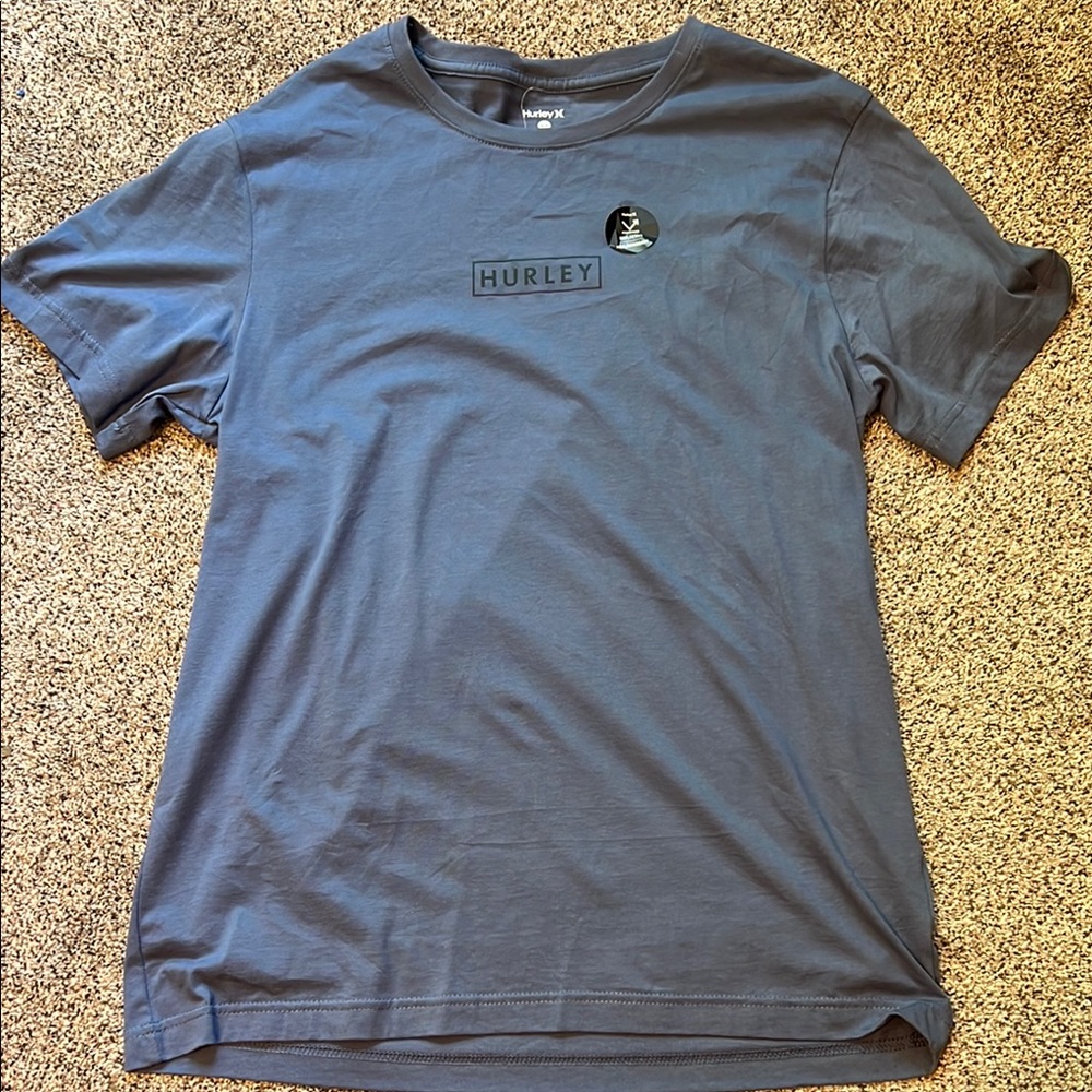 Hurley Blue Short Sleeve Tee Casual Comfort